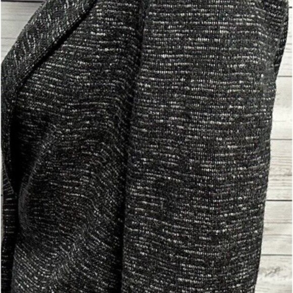 Anthropologie Cartonnier Knit Blazer Medium Dark Gray Single Button 66170 32054 - Picture 6 of 14